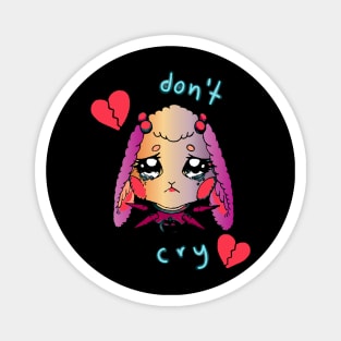 dont cry cute gothic bunny Magnet